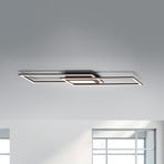 Plafonieră LED Asmin, CCT, negru, 100x17.9cm