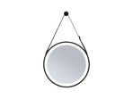 Miro LED Illuminated Mirror TW IP44 Matt Fekete - Paulmann