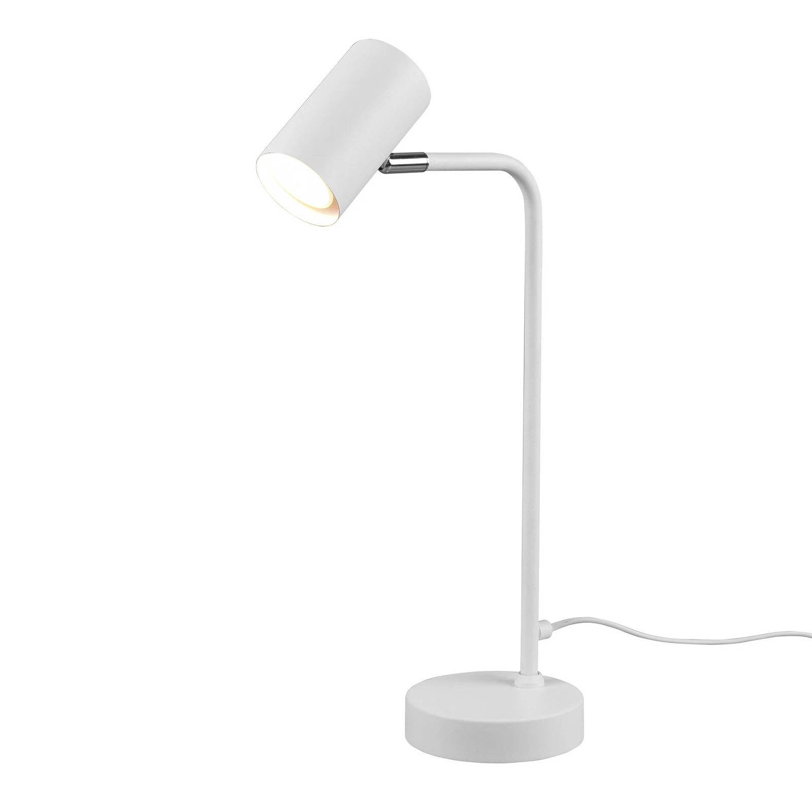 Marley stolna lampa, bijela, visina 45 cm, metal