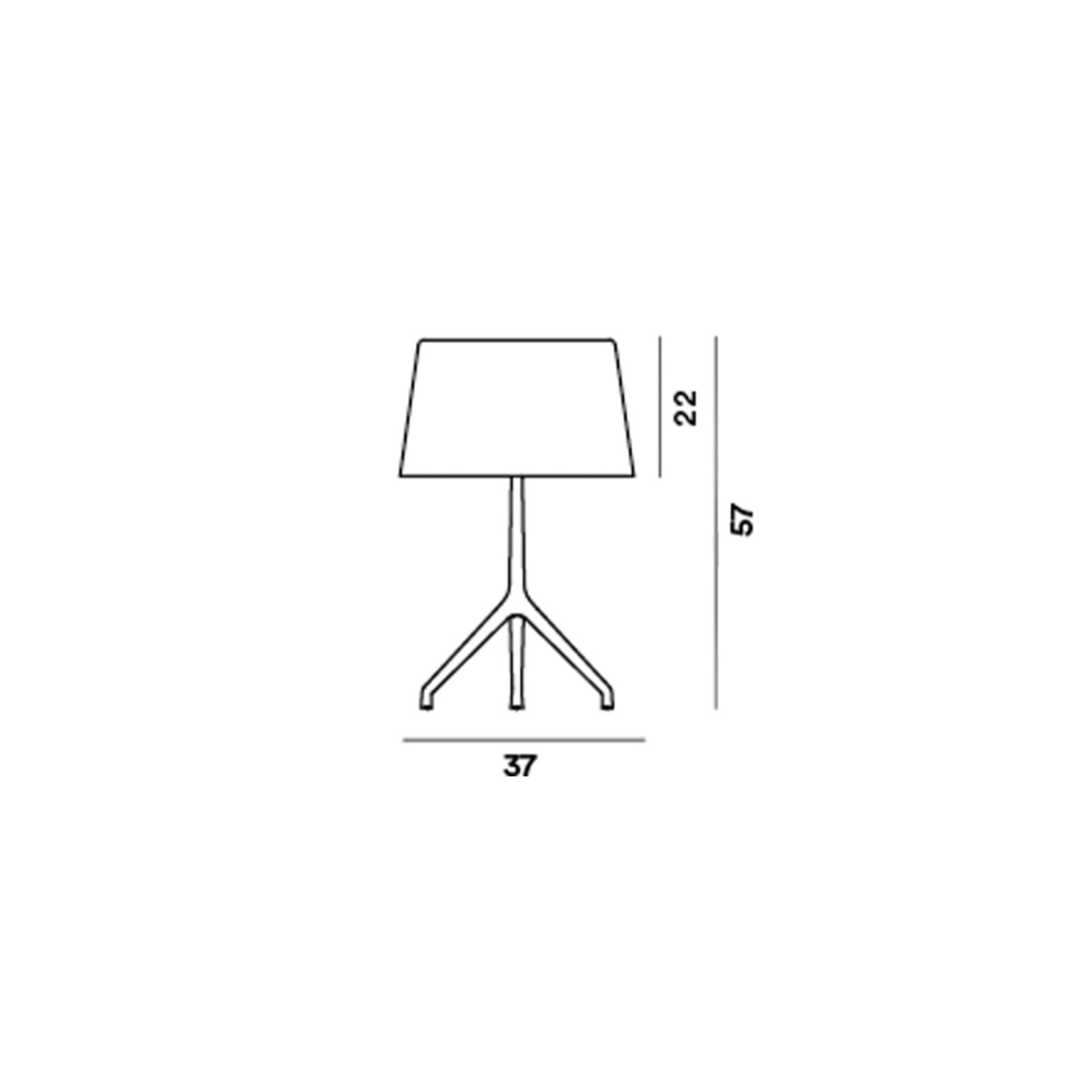 Lumiere XXL Tischleuchte Schwarz Chrom/Weiß Foscarini - Wohnzimmer - Aluminium