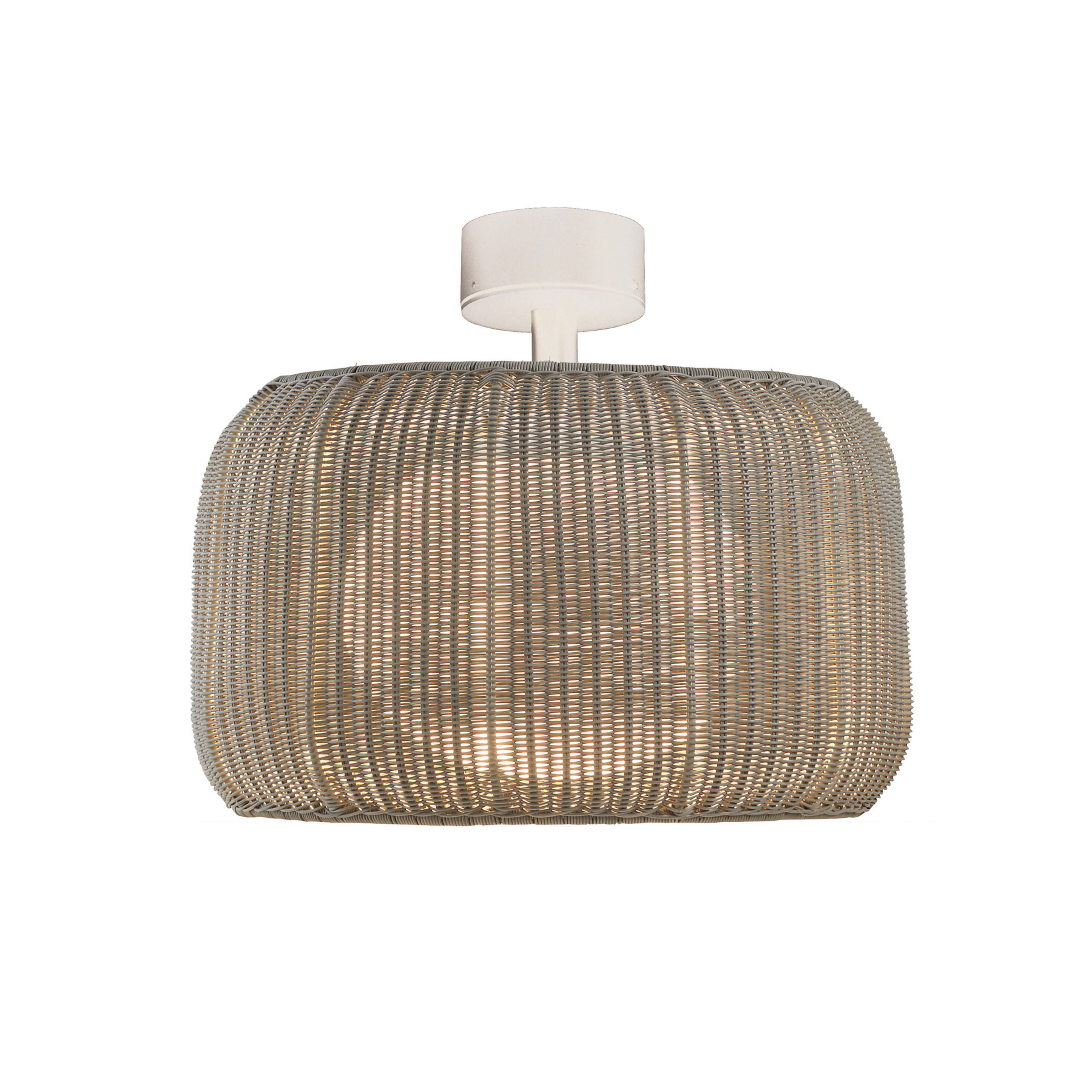 Plafonnier LED Fora de Bover, blanc naturel/beige, Ø 50 cm