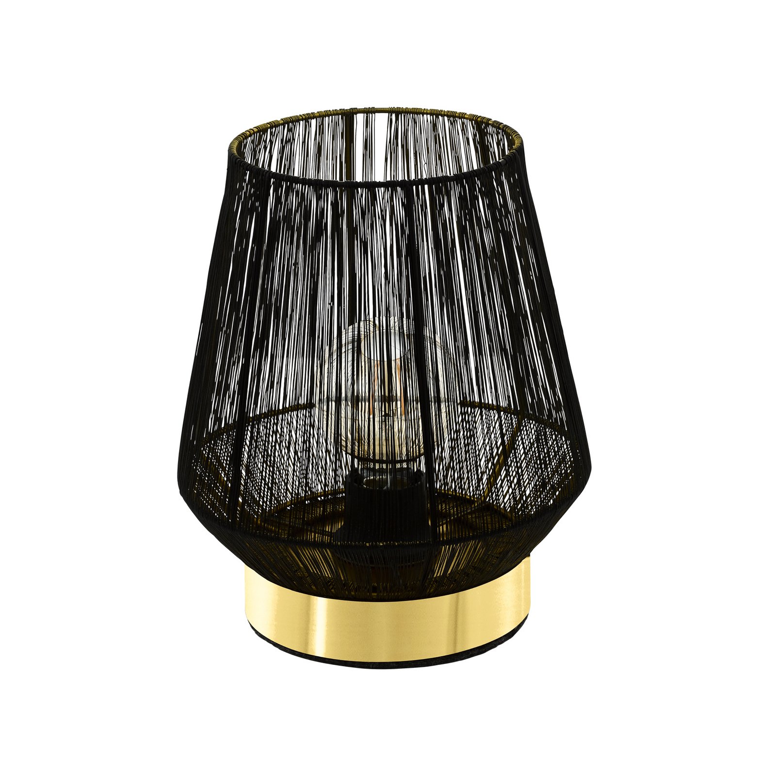 Tischleuchte Escandidos, schwarz/gold