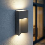 Lucande LED-Außenwandleuchte Kaholo, schwarz matt, CCT, IP44