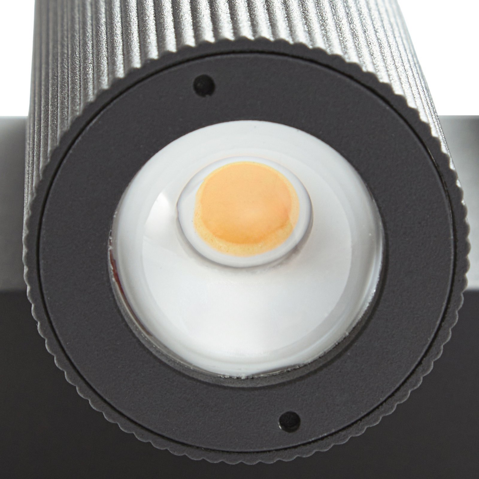 Lucande LED външна стенна лампа Torvian, антрацит, 2-пламъчна Lucande LED външна стенна лампа Torvian, антрацит, 2-пламъчна