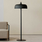 Northern Acorn lampadaire noir mat