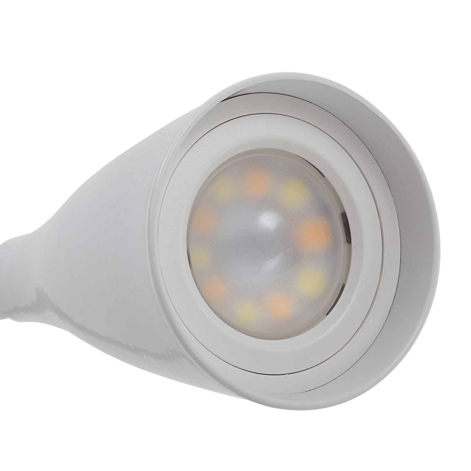 Lampada a LED da lettura Zayna, CCT, bianca, USB, timer, dimmerabile - Lindby Lampada a LED da lettura Zayna, CCT, bianca, USB, timer, dimmerabile - Lindby