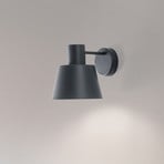 Dunka wall light, anthracite, 1-bulb, steel, height 17 cm