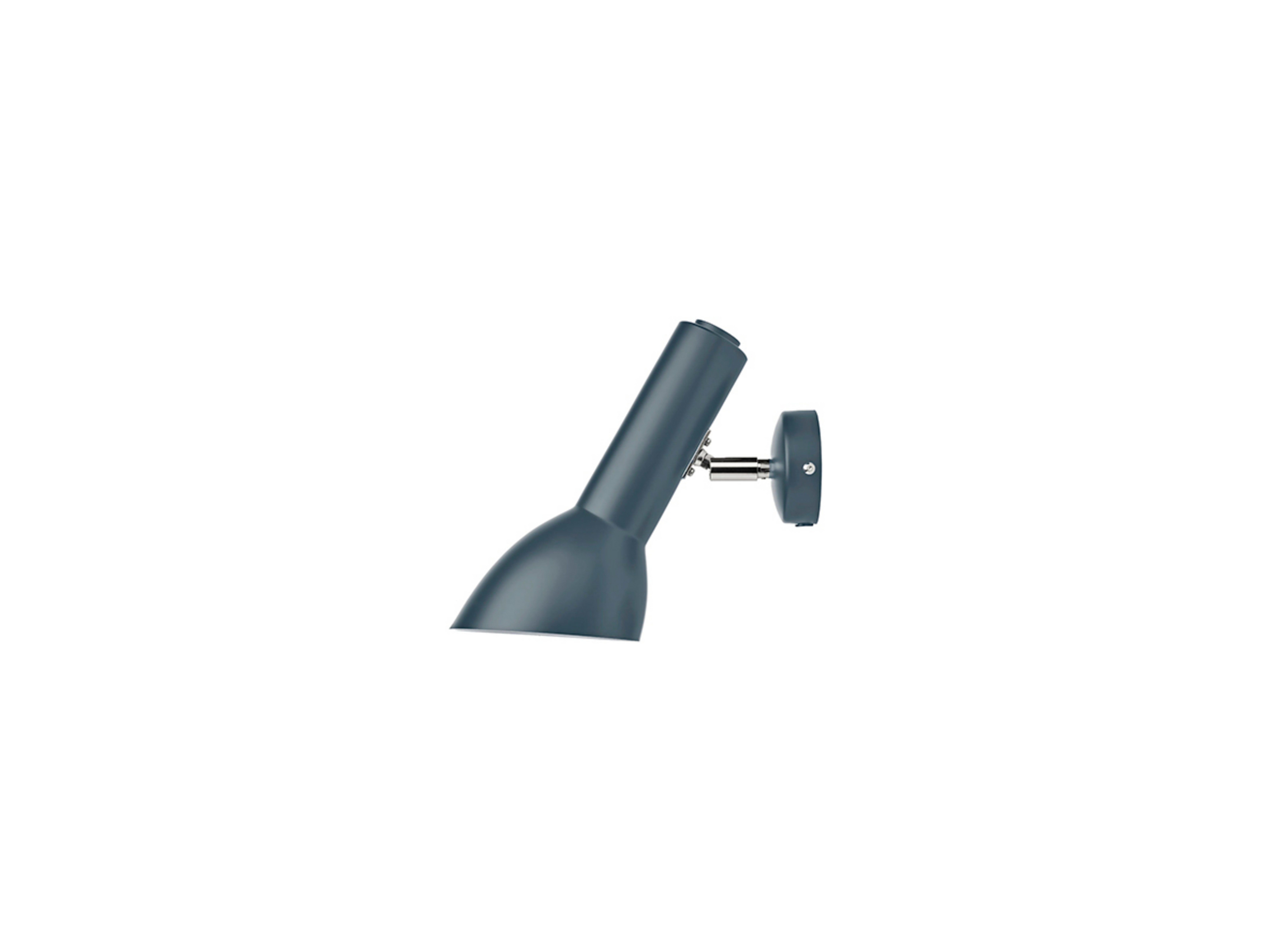 Oblique Wall Lamp HW Chrome/Petrol Blue - Cph Lighting