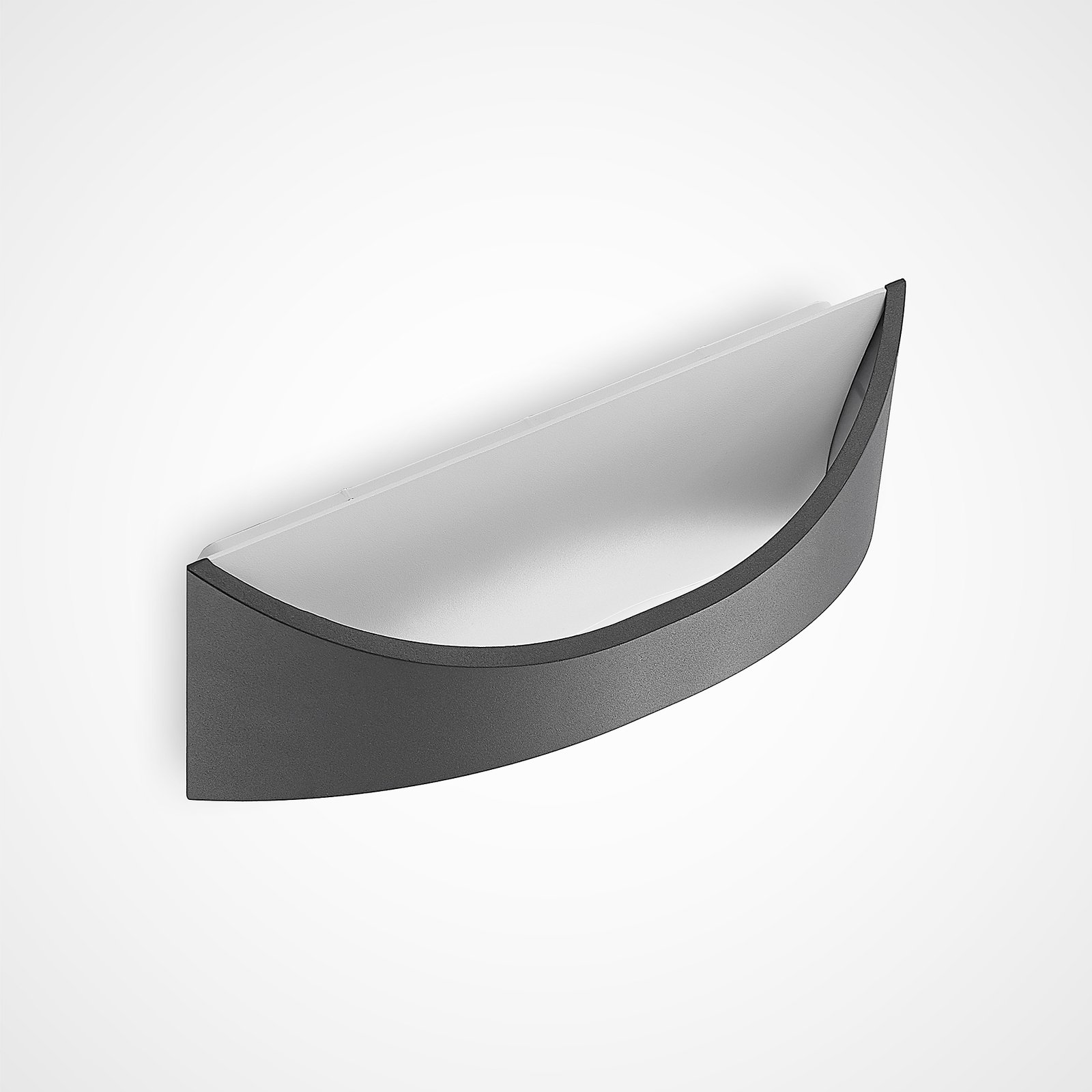 Mathea LED Applique Murale d'Extérieur L30 Dark Grey/White - Lindby