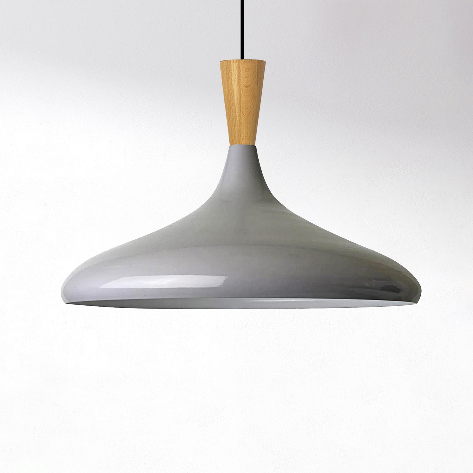 Suspension Chris, gris/blanc, Ø 35 cm, métal