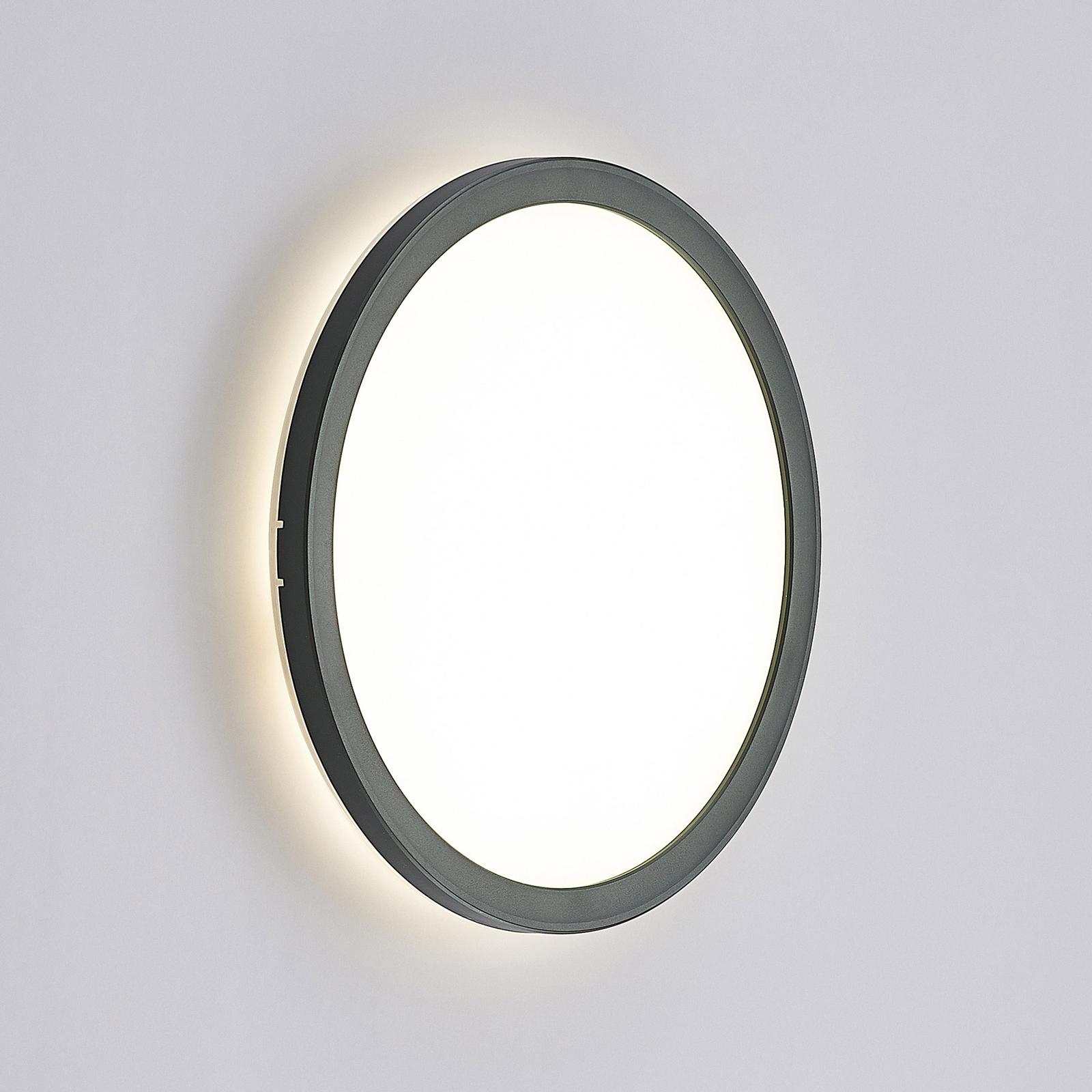 Prios Pavin LED-Außenwandleuchte mit Hausnummerset
