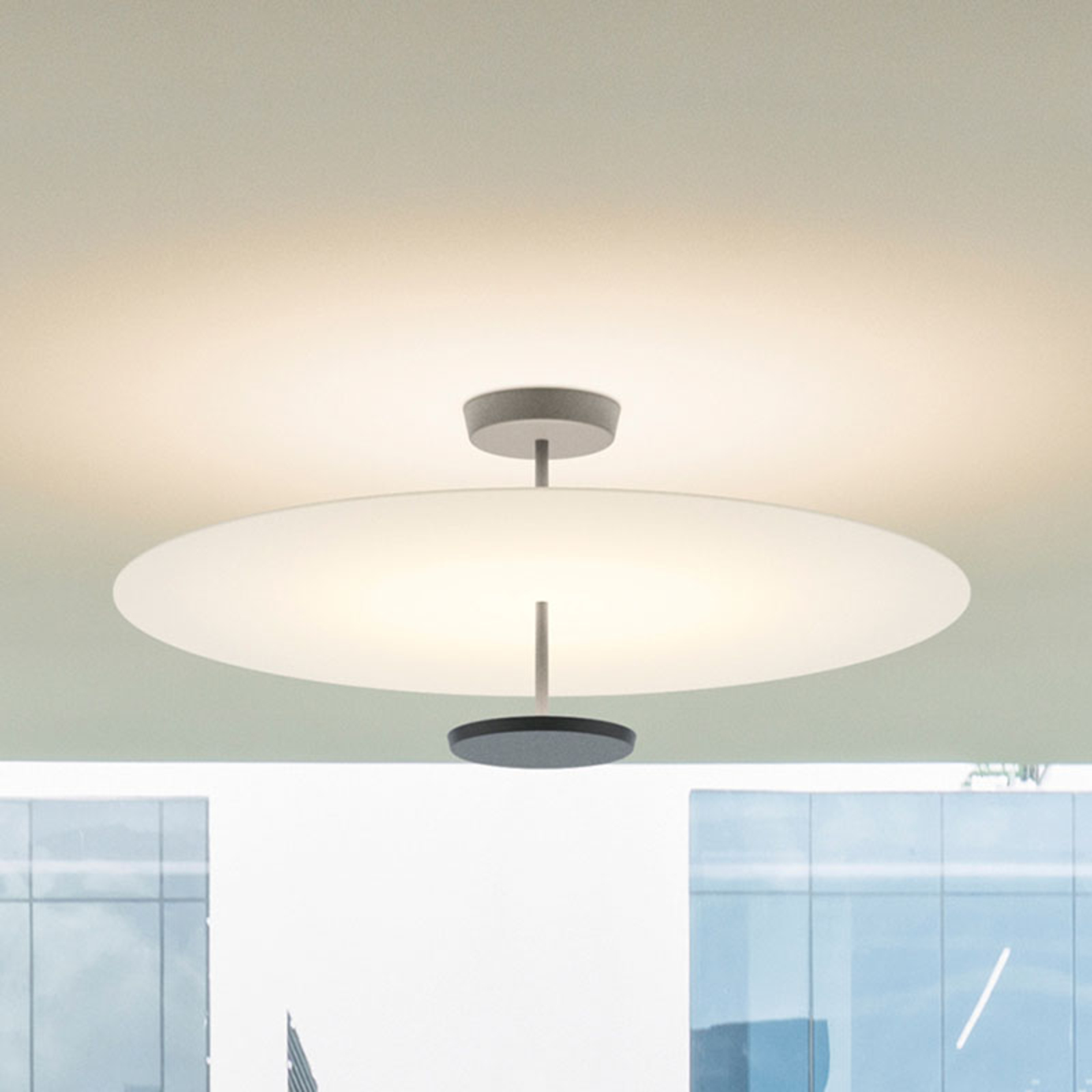 Vibia Flat LED-Deckenleuchte 2-flg. weiß DALI dim