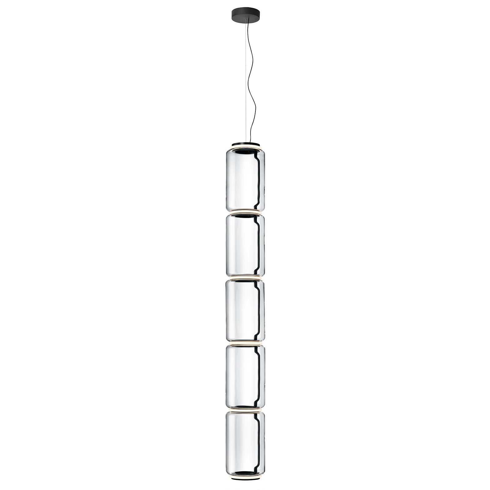 FLOS Noctambule LED-Hängelampe Low Cylinders
