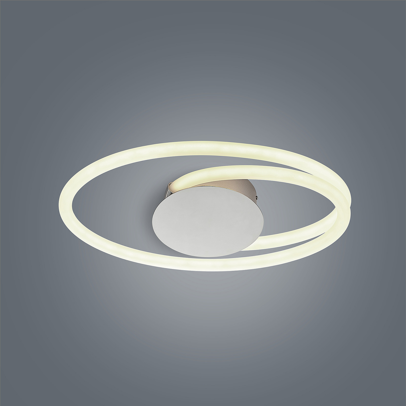 Lucande Ovala -LED-kattovalaisin, 53 cm