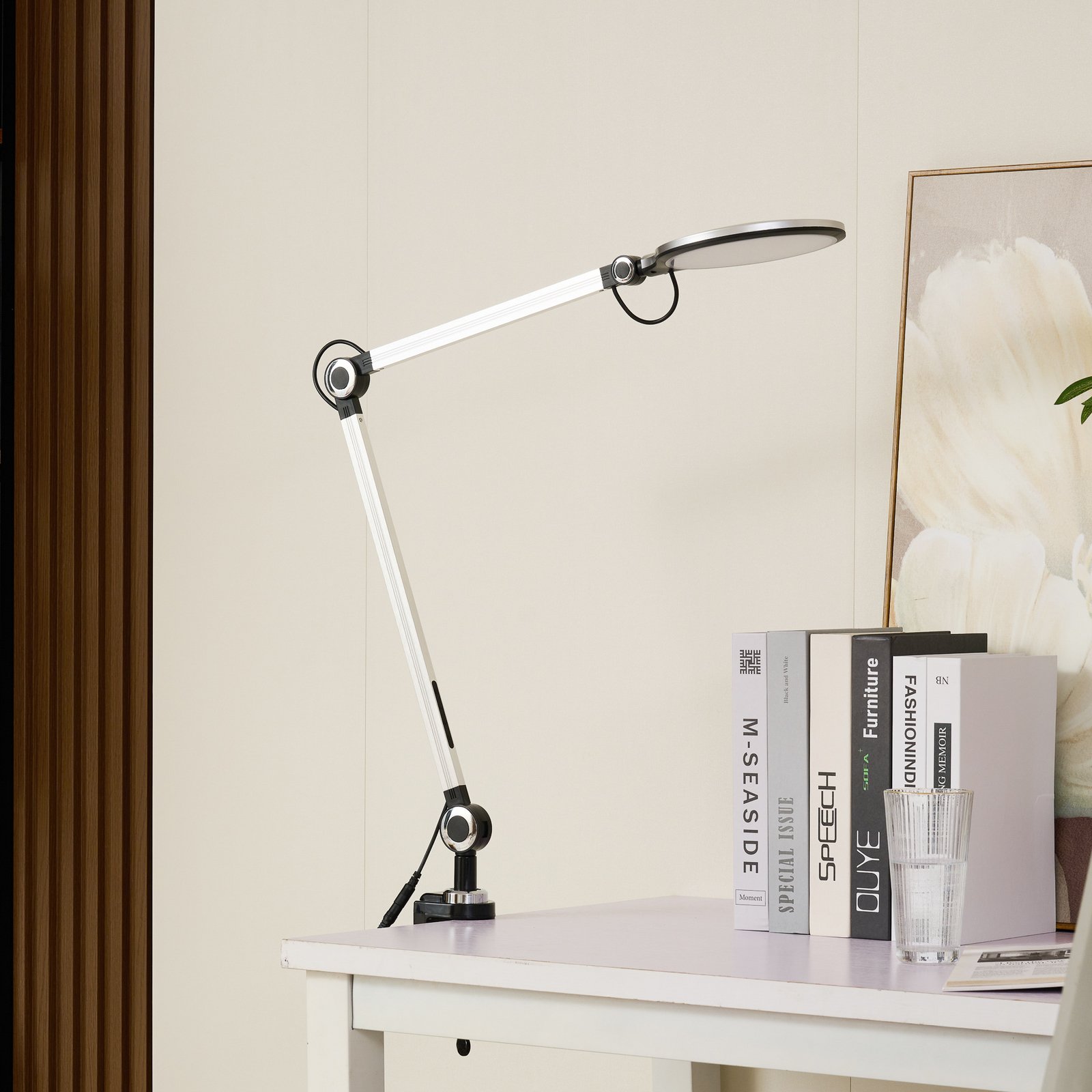 Nyxaris LED Bordlampe w/Clamp CCT Gold - Lucande