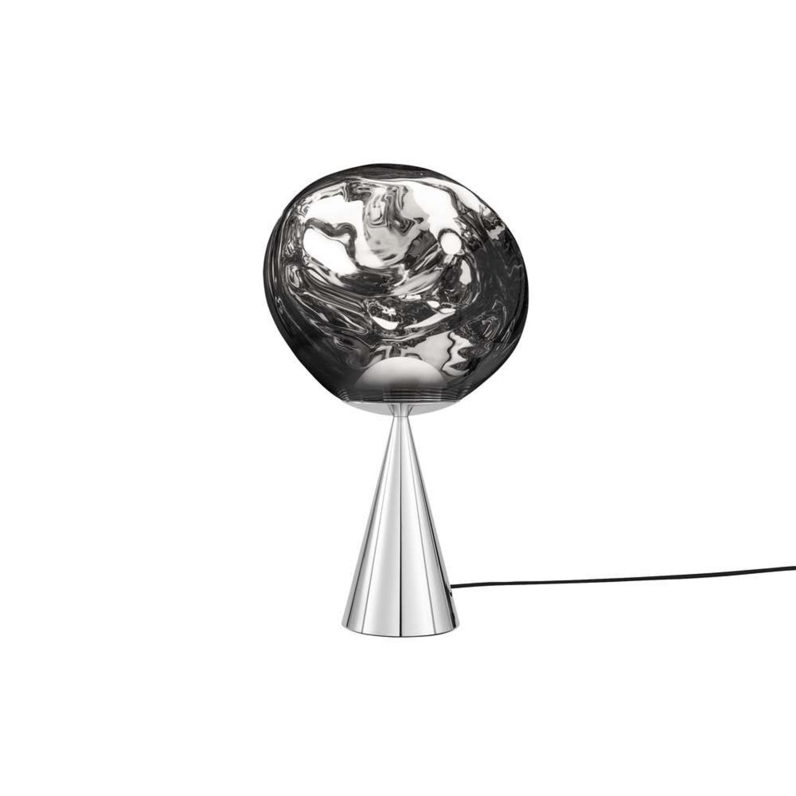 Melt Cone Fat Veioză Silver/Silver - Tom Dixon