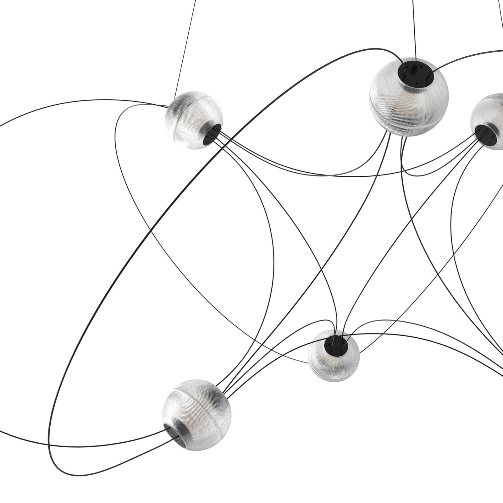 Munari 6 Pendant Light (PRE-ASSEMBLED) Black - DCW