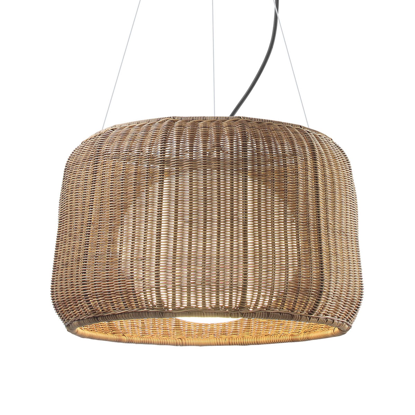 Bover Fora S outdoor hanging light, graphite brown