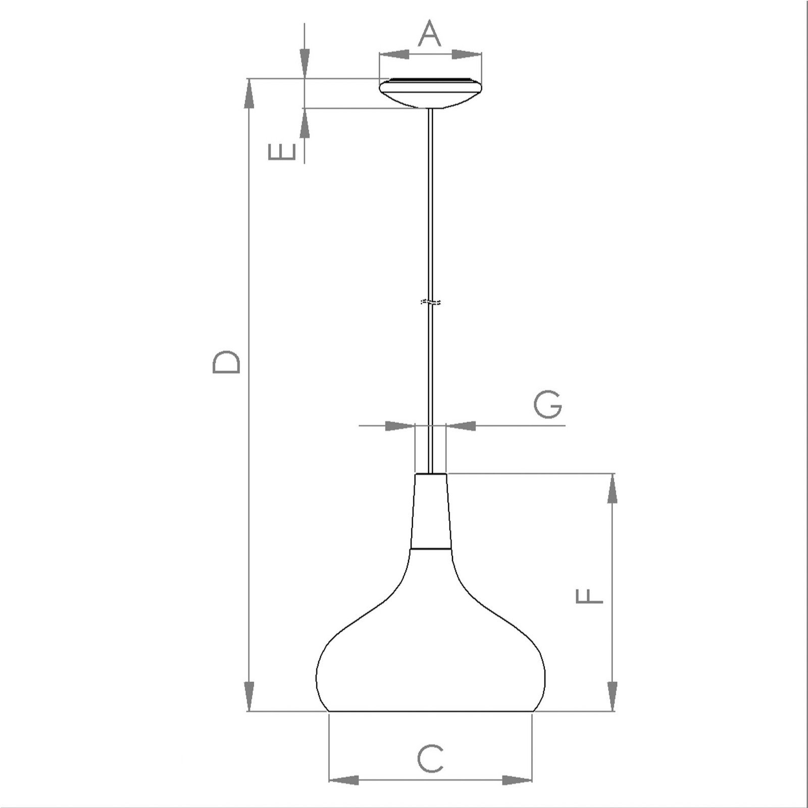 Lampă suspendată Sabinar 1 lumină negru Ø 28 cm
