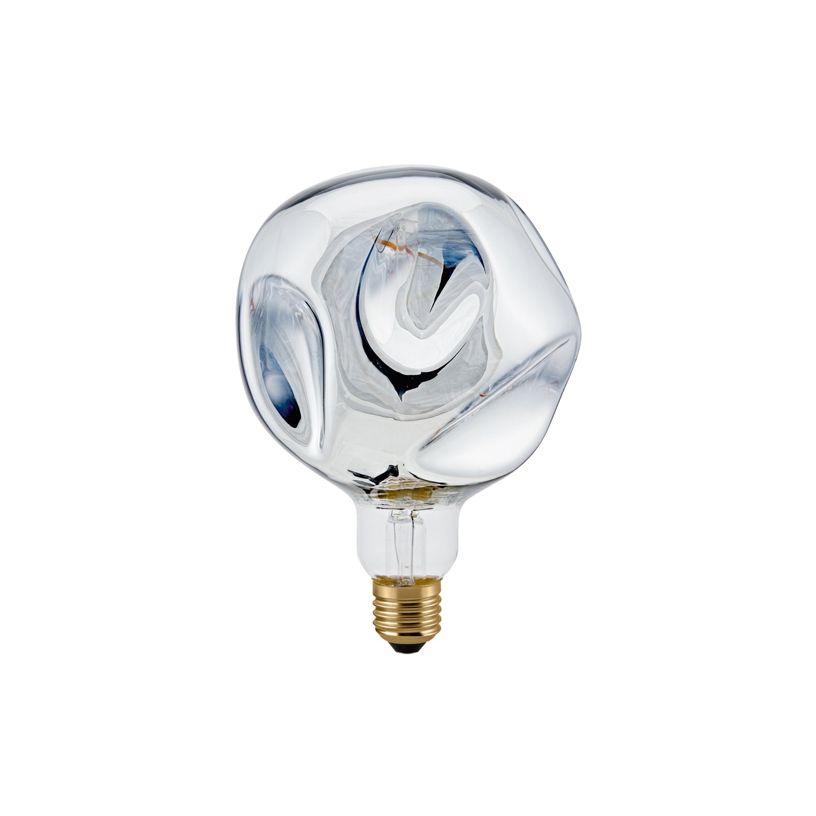 Lampadina LED Giant Ball E27 4W 918 dimmerabile argento-metallo.