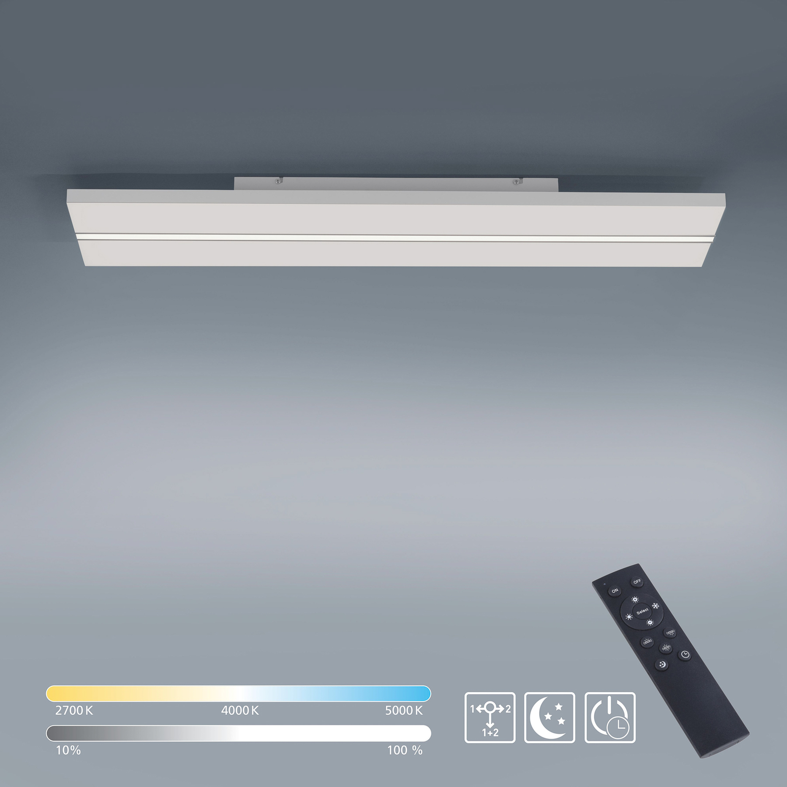 Φωτιστικό οροφής LED Edge CCT, 100 x 25cm