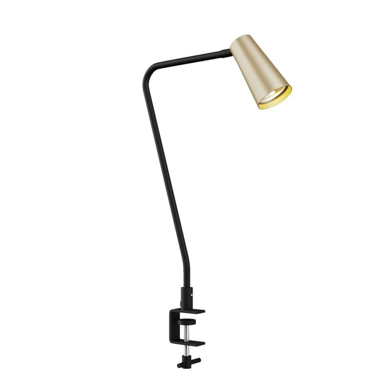 Angelina Clip Lamp Brass/Black - Lucande