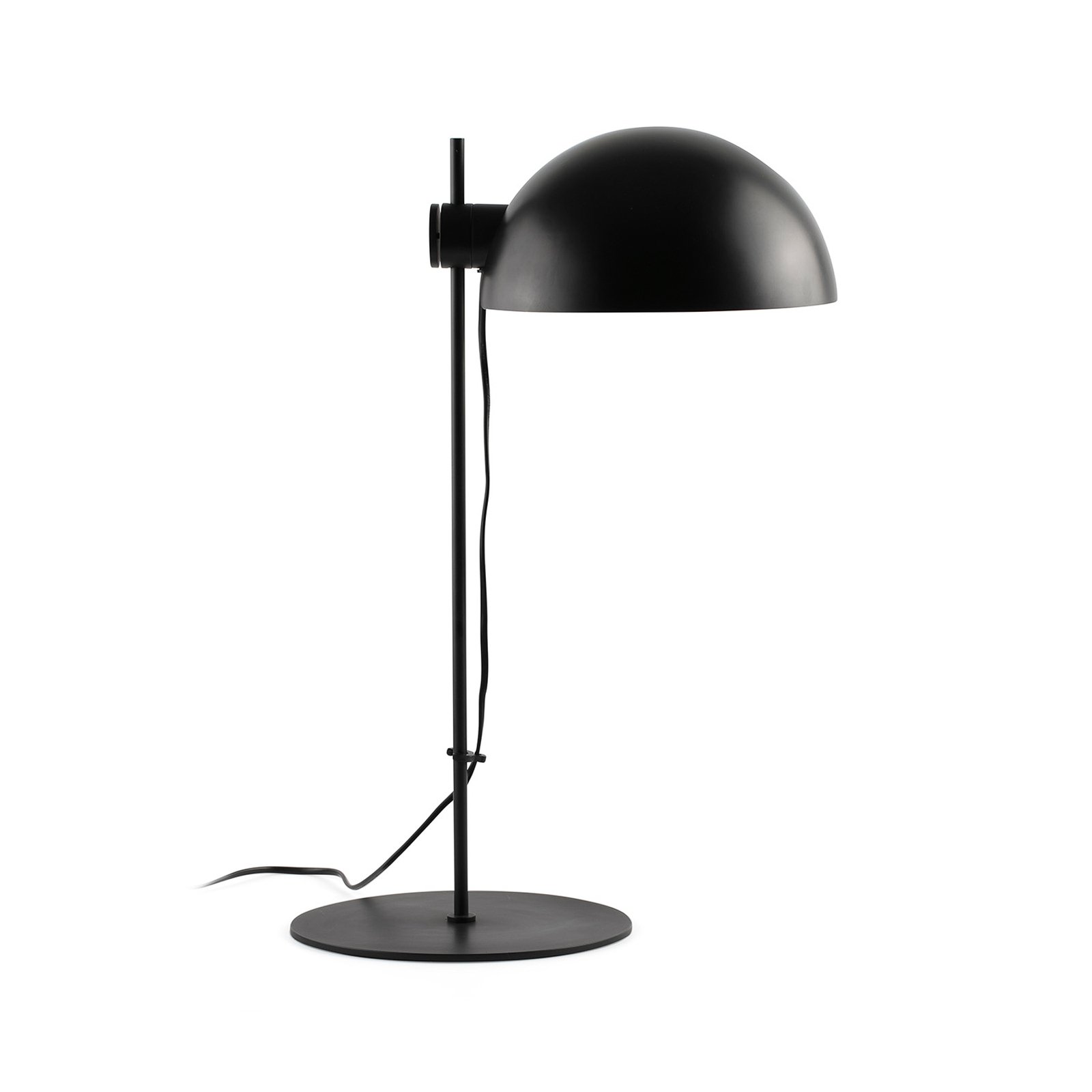 Lampe de table Dominica, noir mat, acier, hauteur 53 cm