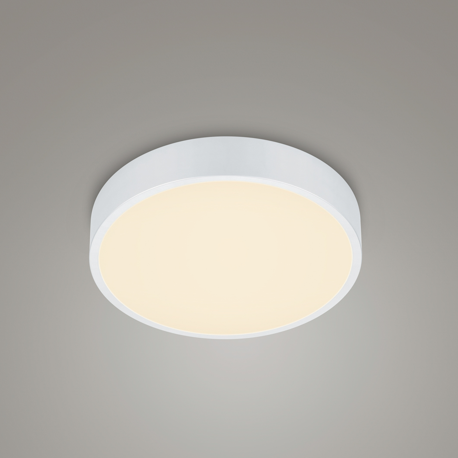 LED-loftslampe Waco, CCT, Ø 31 cm, mat hvid