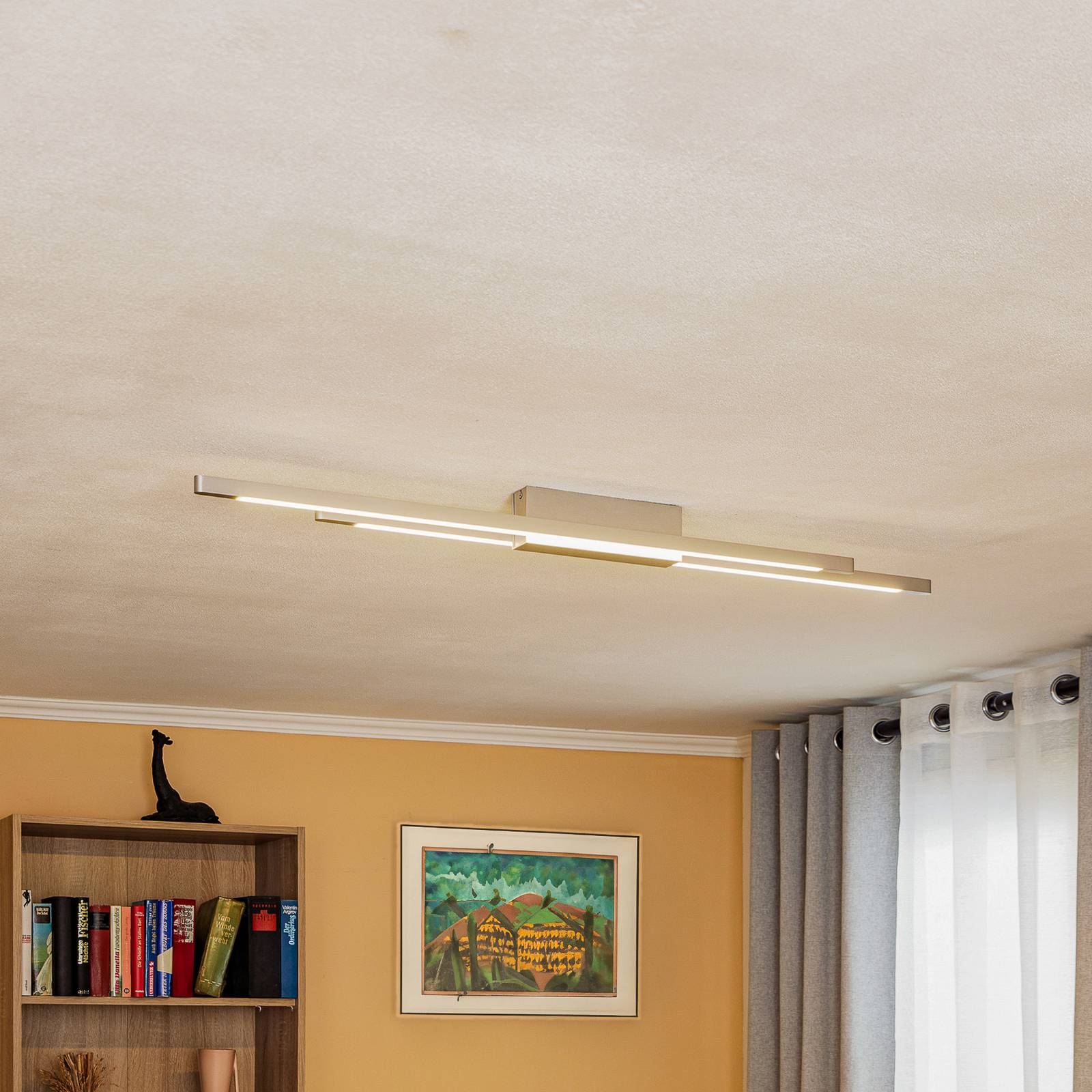 Levně Quitani Talon LED stropní 2x hliník/přírodní elox