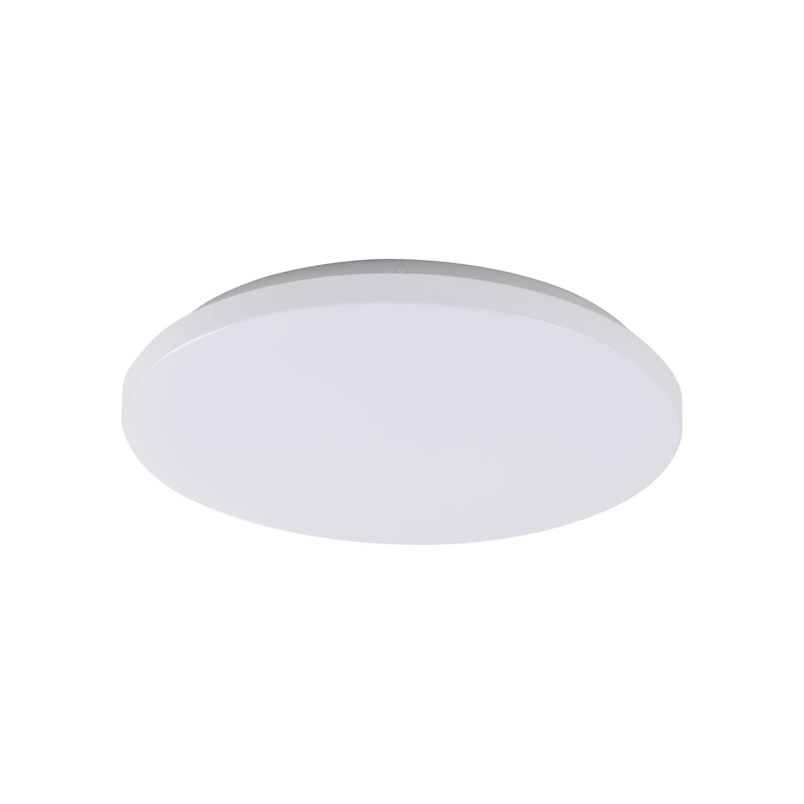 Lindby LED-Außendeckenleuchte Doki, 34 cm, weiß, Kunststoff