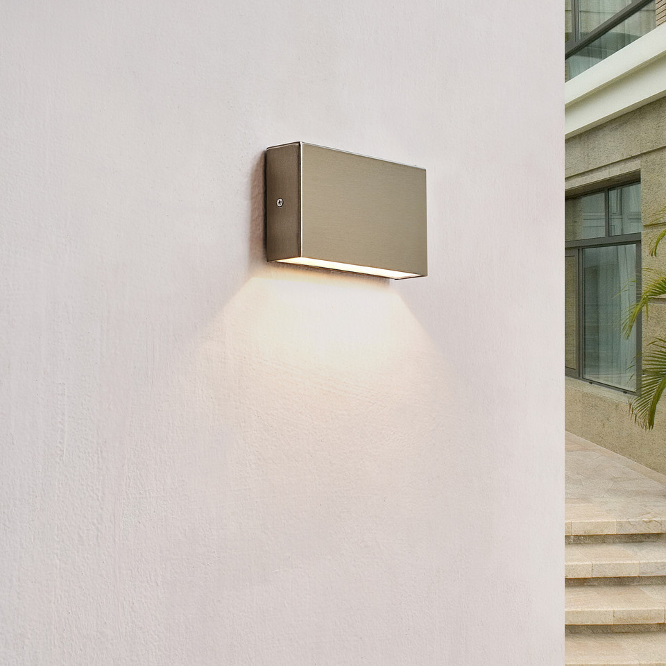 Arcchio Karline Utomhus Vägglampa 4W, metallisk från Arcchio