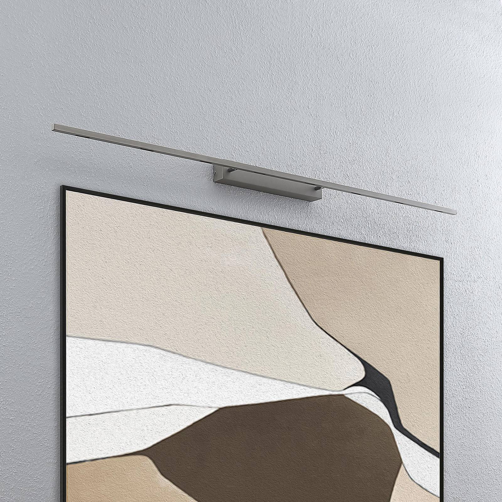 Lucande Alexis applique tableau 158 cm nickel mat