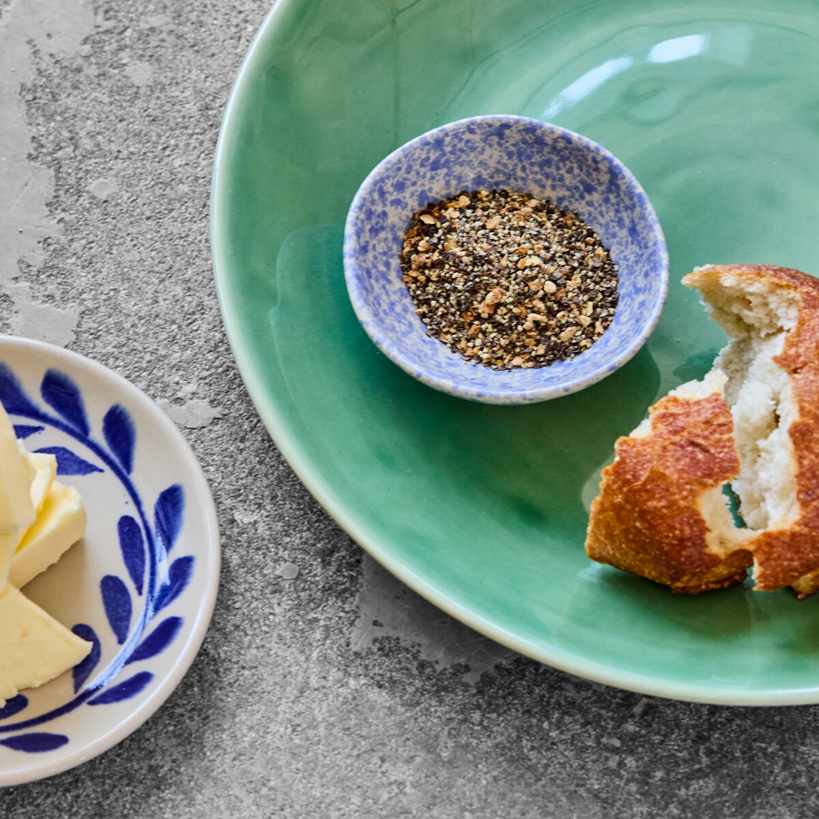 Ciotola HDDiva, blu, ceramica, Ø 9 cm, set da 3 - House Doctor