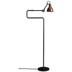 411 Gulvlampa Svart/Raw Koppar/Vit - Lampe Gras