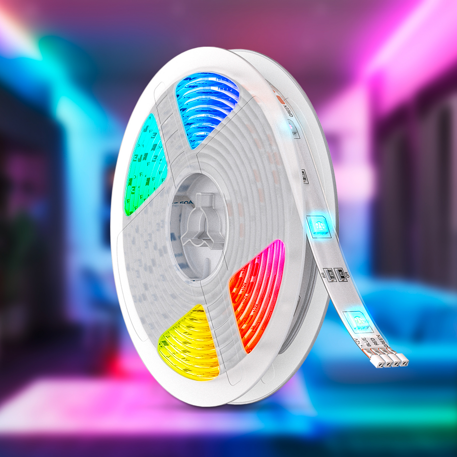 LED-nauha BKL1013, valkoinen, pituus 500 cm, muovi, RGBW LED-nauha BKL1013, valkoinen, pituus 500 cm, muovi, RGBW