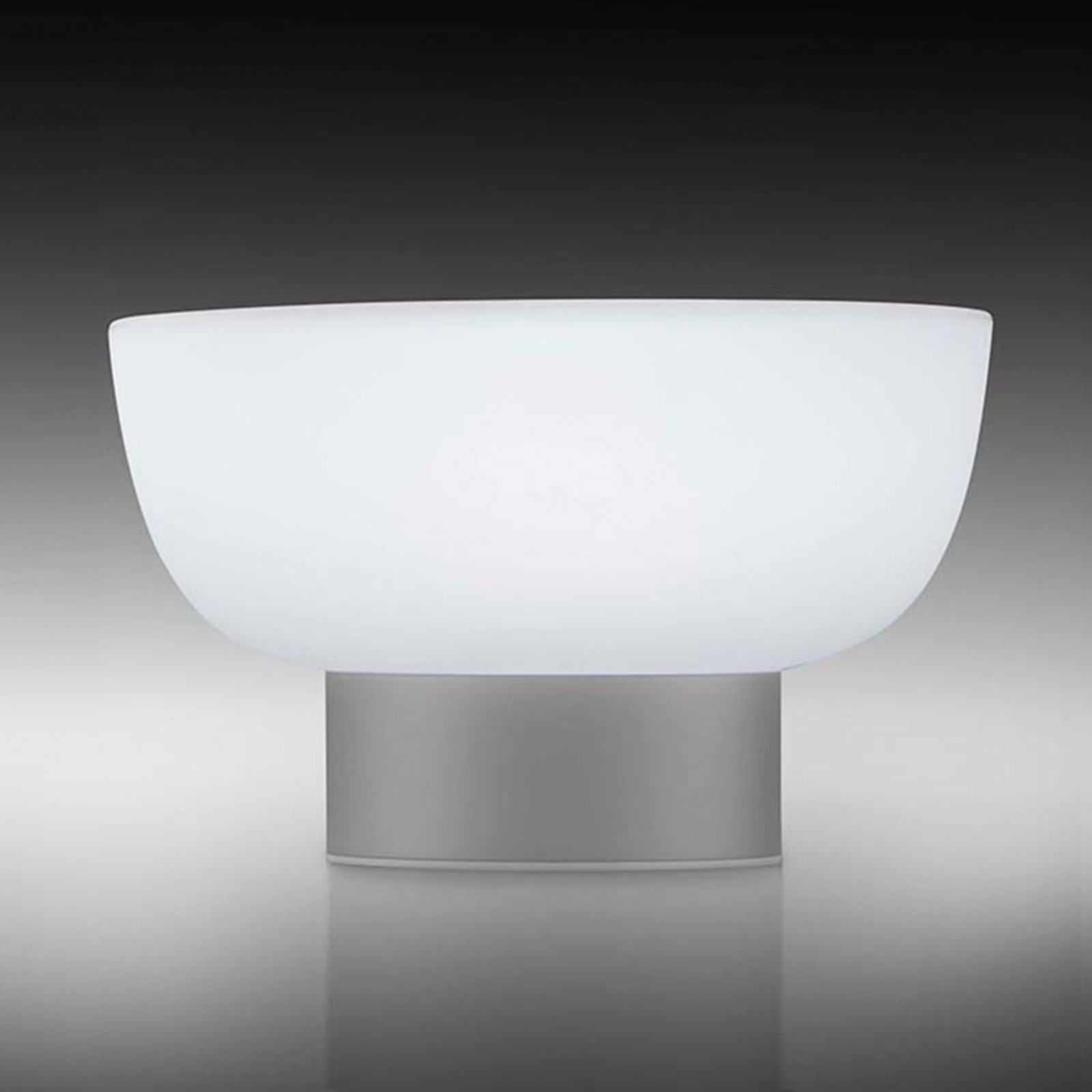 ALMA LIGHT BARCELONA Patio LED decorative outdoor light, silver, 20 cm, polyethylene, aluminium, 3 W, energy efficiency: A+, H: 12.5 cm