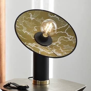 MARKET SET Gatsby stolní lampa, látka s dekorem
