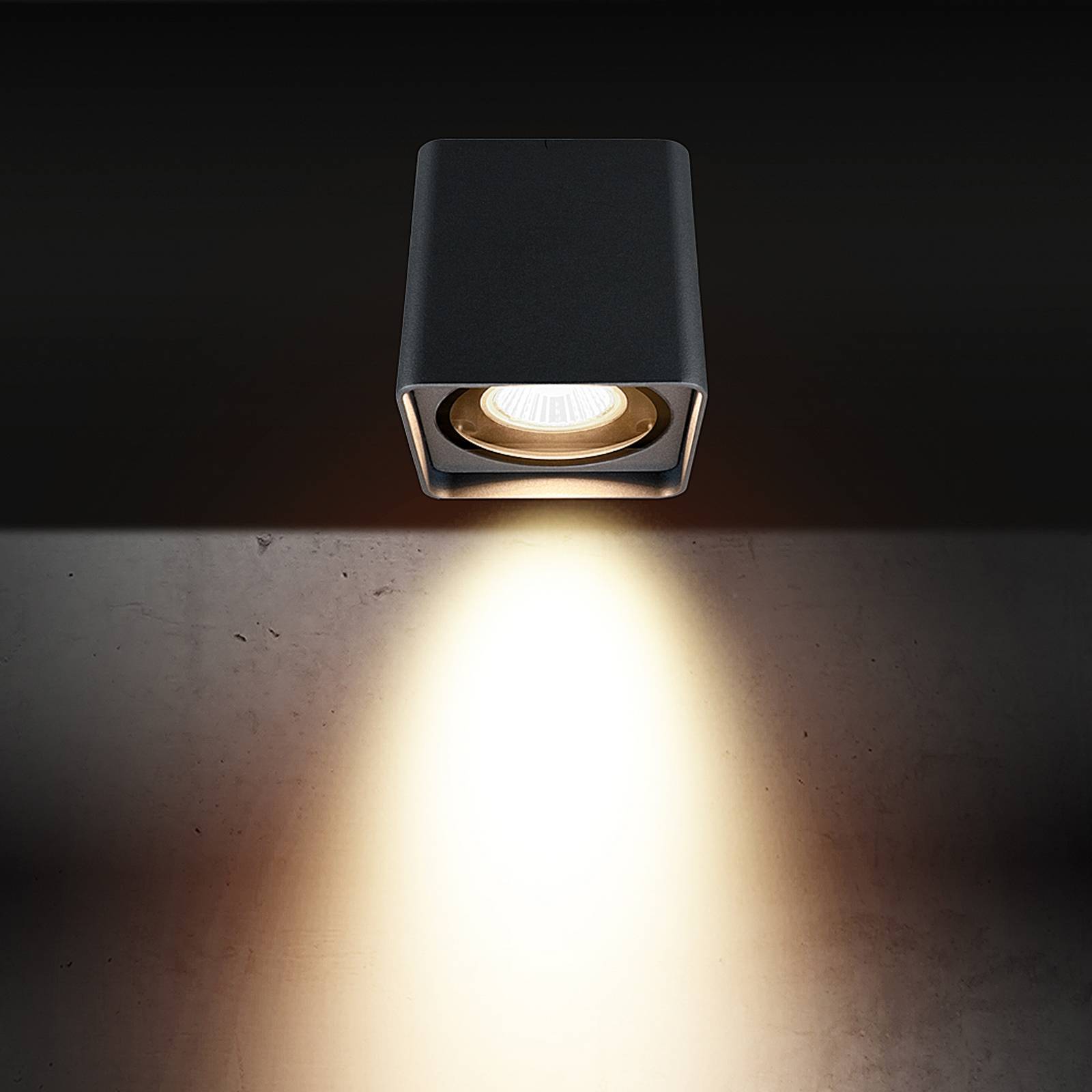 LCD Plafonnier d'extérieur 5055, graphite, 10 cm, métal, IP54, GU10