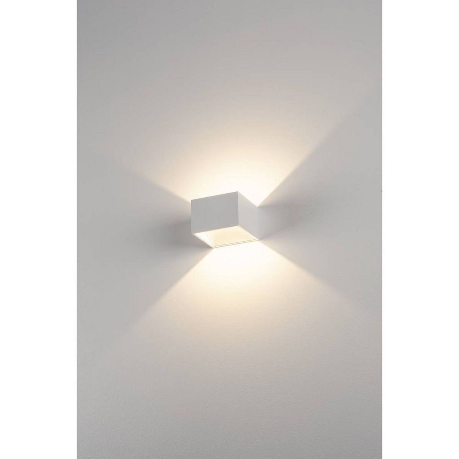 Logs In Square Aplică de Perete incl. LED driver White - SLV