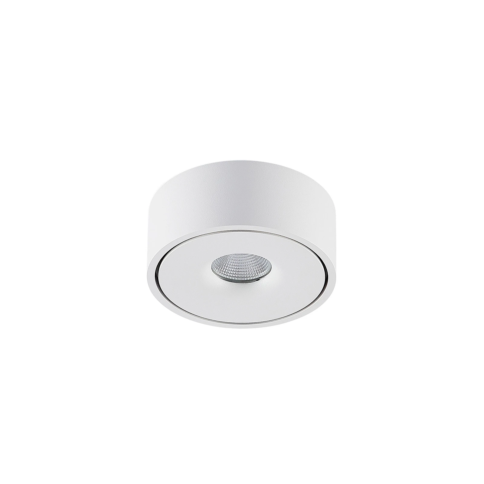Plafonnier LED Arcchio Rotari, blanc, métal, Ø 12 cm