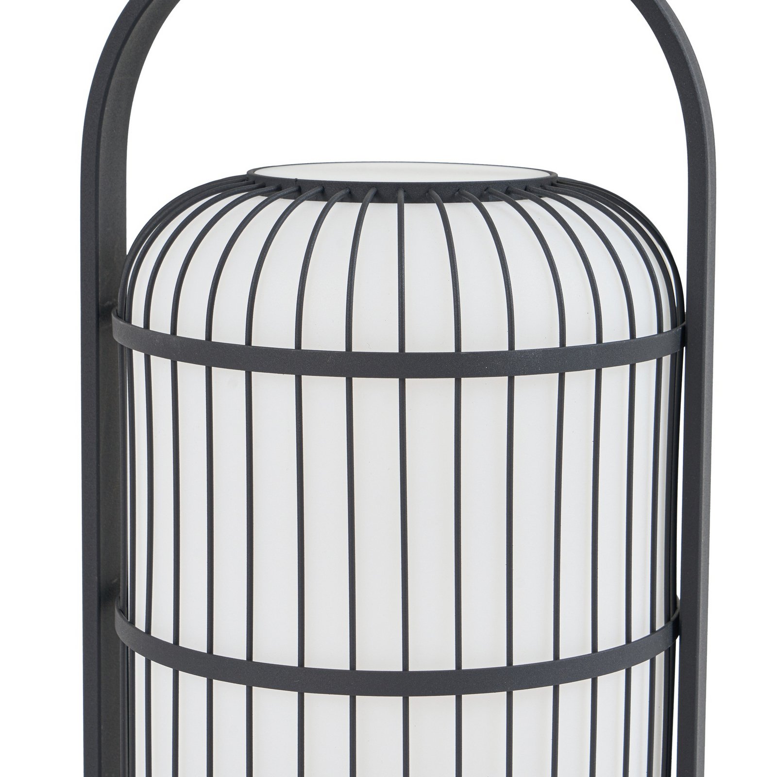 Lucande teraszlámpa Basket, fekete, 64 cm, IP44 Lucande teraszlámpa Basket, fekete, 64 cm, IP44