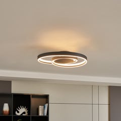 Lindby Erlinik LED mennyezeti lámpa, dimm., fekete