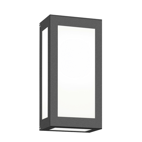 LED-Außenwandleuchte Aqua Rain, anthrazit