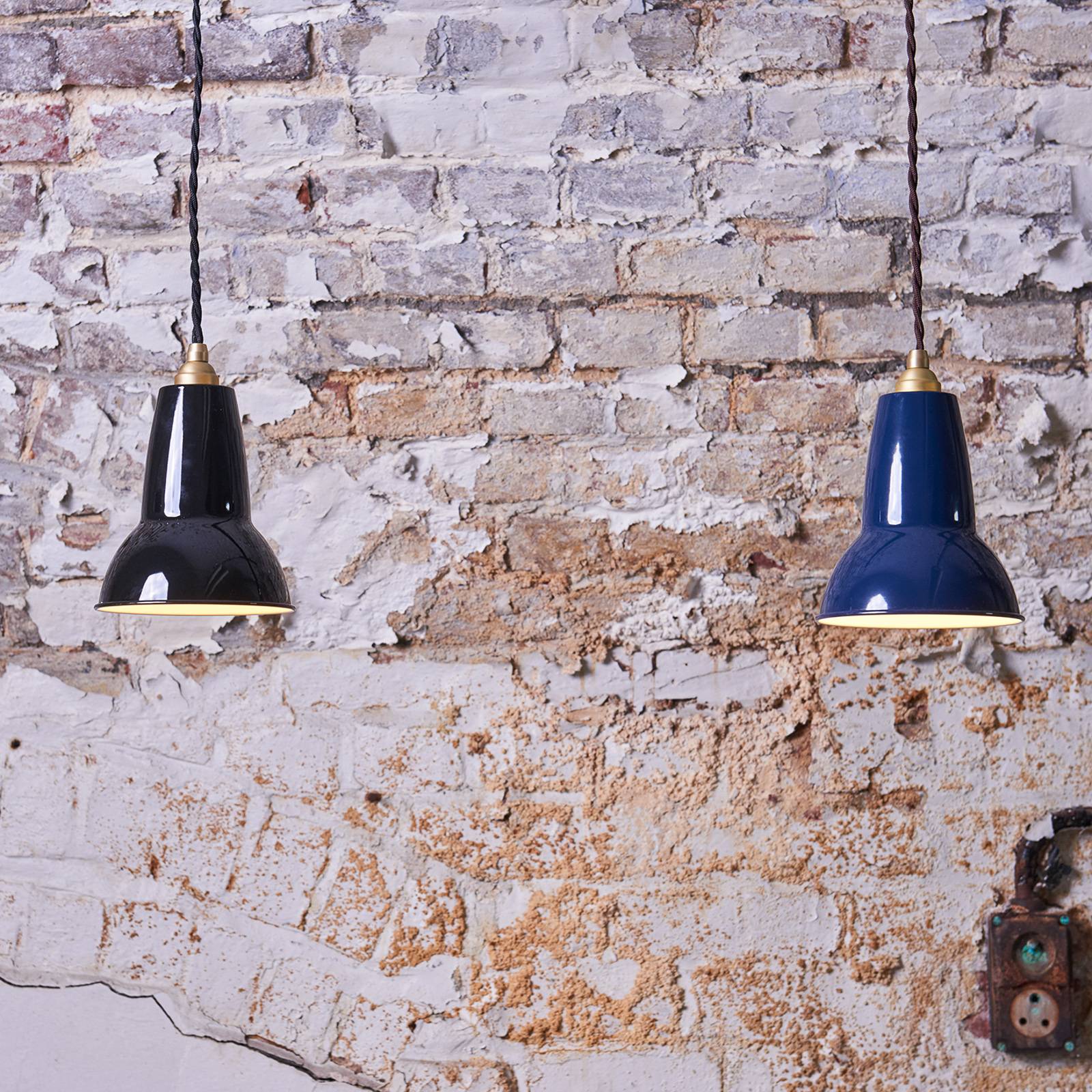 Billede af Anglepoise Original 1227 Brass hængelampe blæk-blå