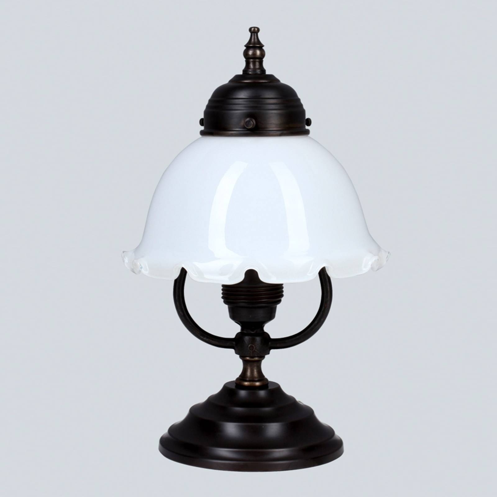 Levně Starožitně-rustikální stolní lampa Karl