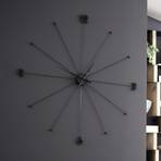 Reloj de pared KARE Like Umbrella, aluminio, poliestireno, Ø 100 cm