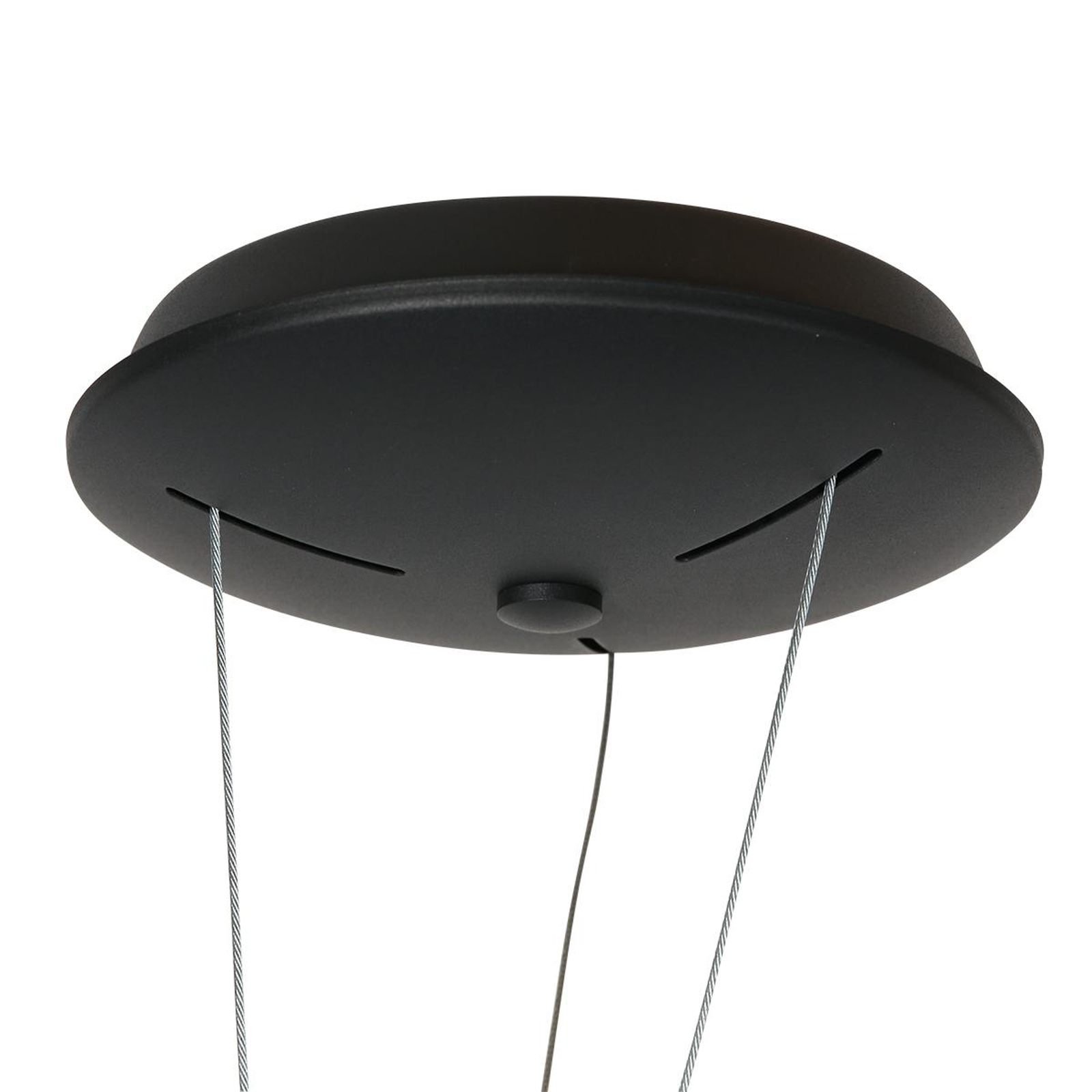 Suspension LED Ringlux, à 1 lampe, noir, métal