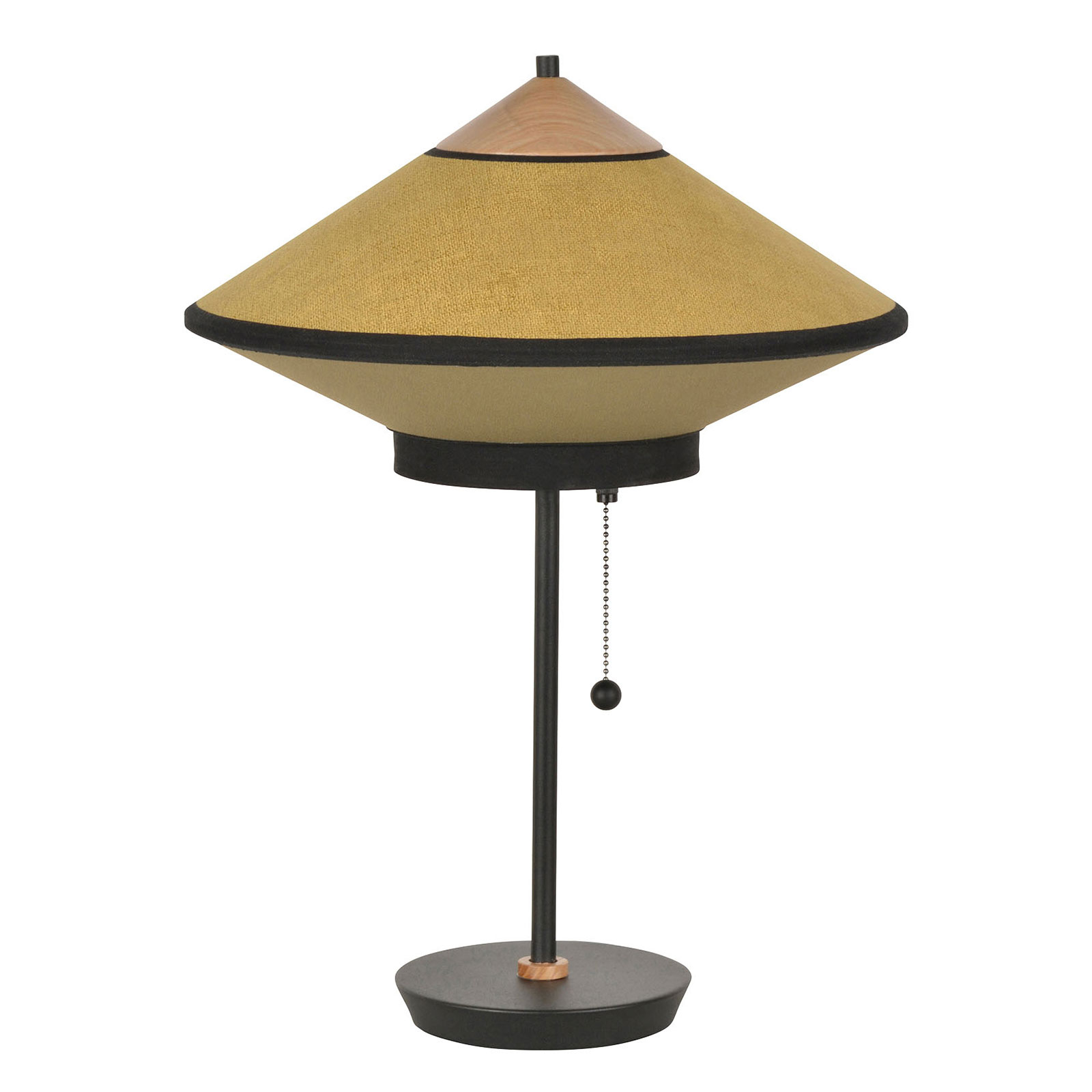 Forestier Cymbal S table lamp, bronze, for Living / Dining Room, metal, velvet, linen, E14, 40 W, energy efficiency: A++, H: 48 cm