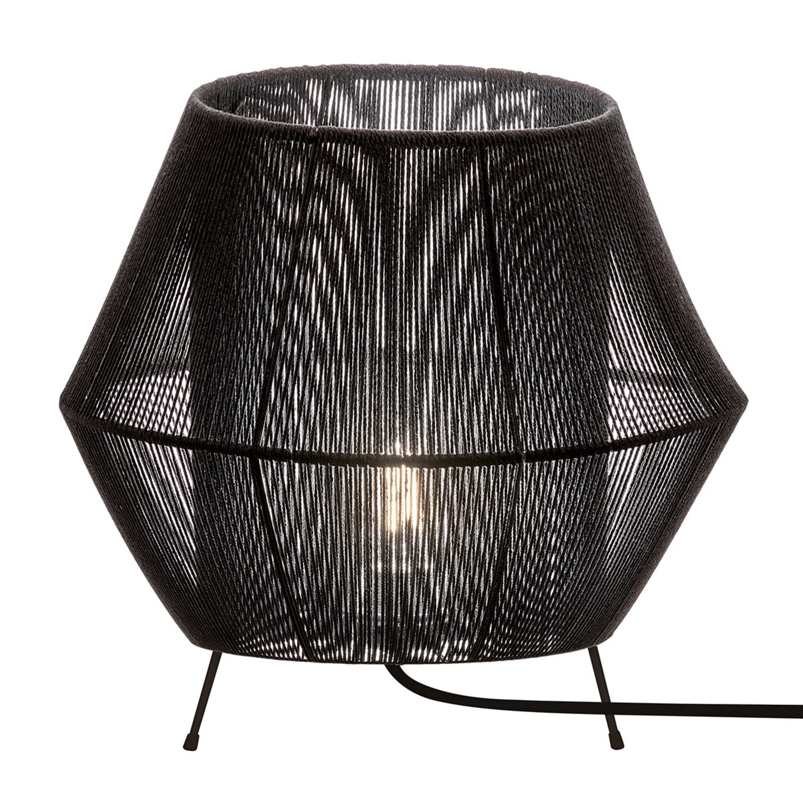 Lampa stołowa Zaira w kolorze czarnym