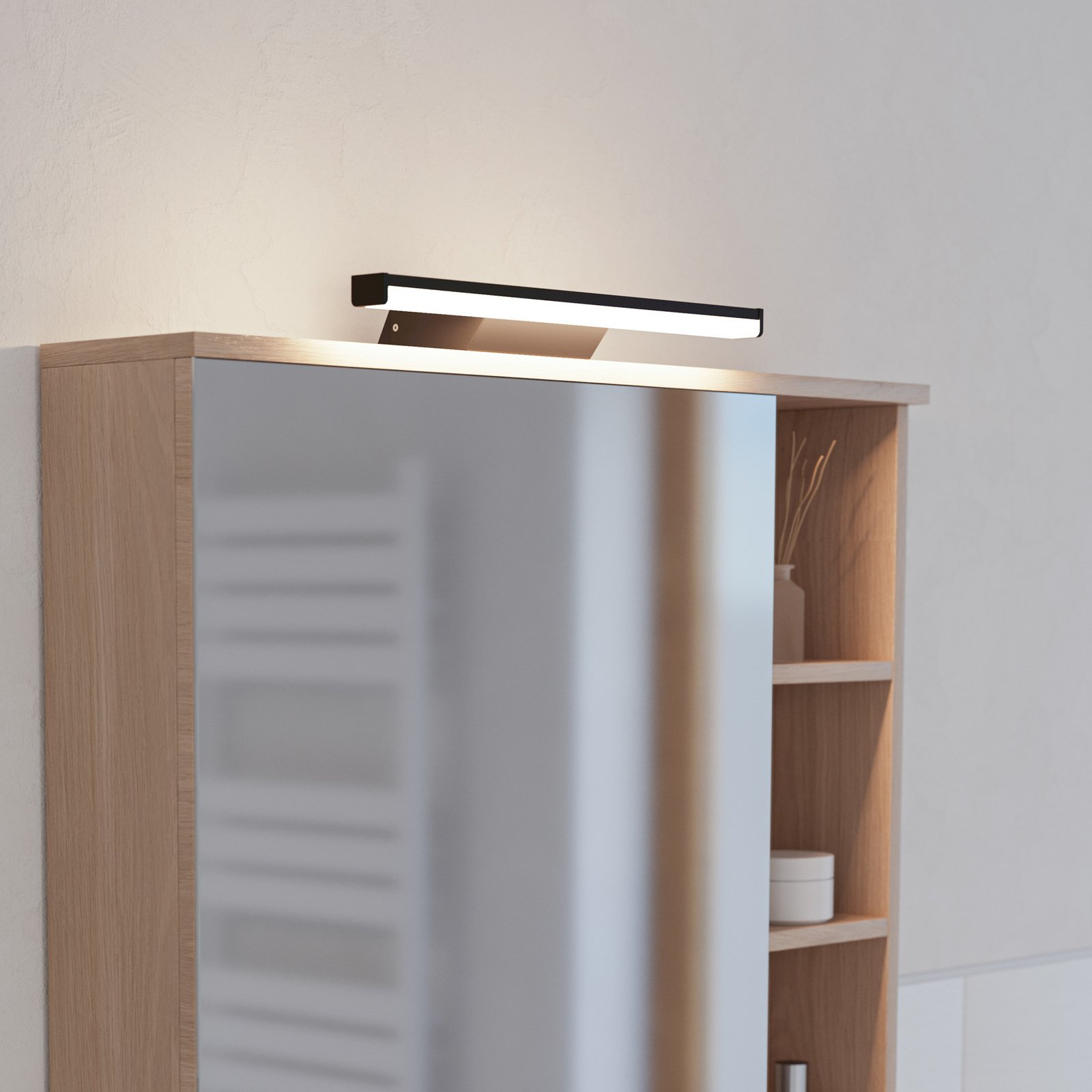 Rinroe golvlampa, höjd 140,5 cm, svart, stål